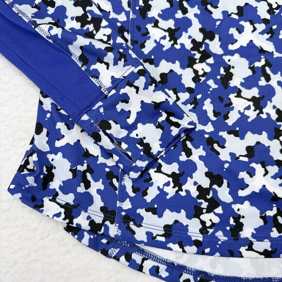 Zero Restriction Golf Pullover Top Womens Size Small Blue Camouflage Performance - Picture 4 of 10